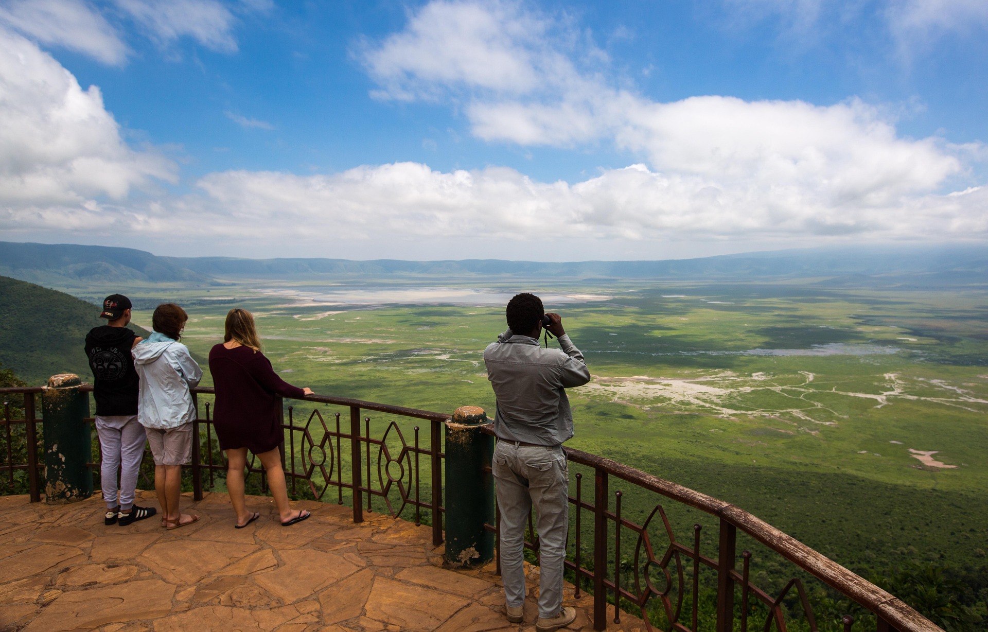 The Ngorongoro Crater from the rim.